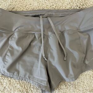 Nike Dri Fit Women's Light Gray Athletic Shorts